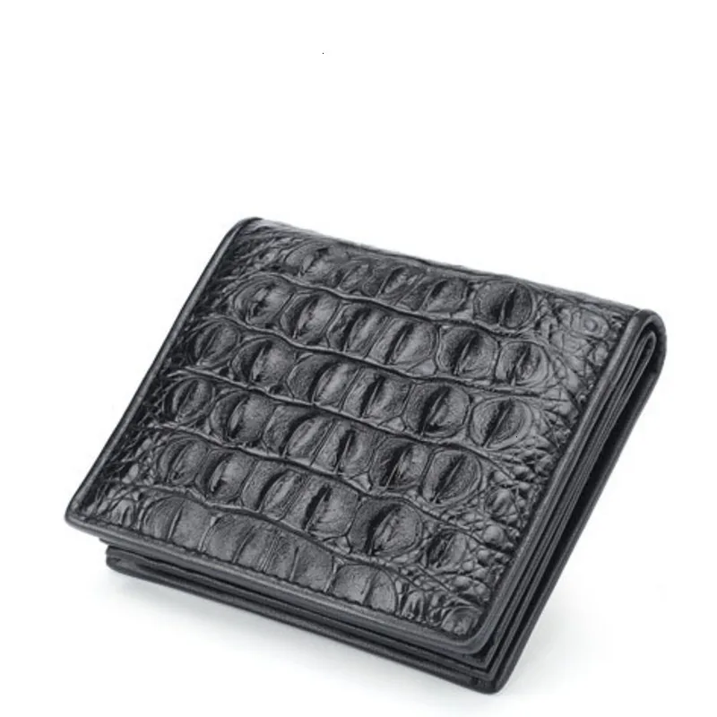 Новый роскошный брендовый кошелек из крокодиловой кожи модная мужская