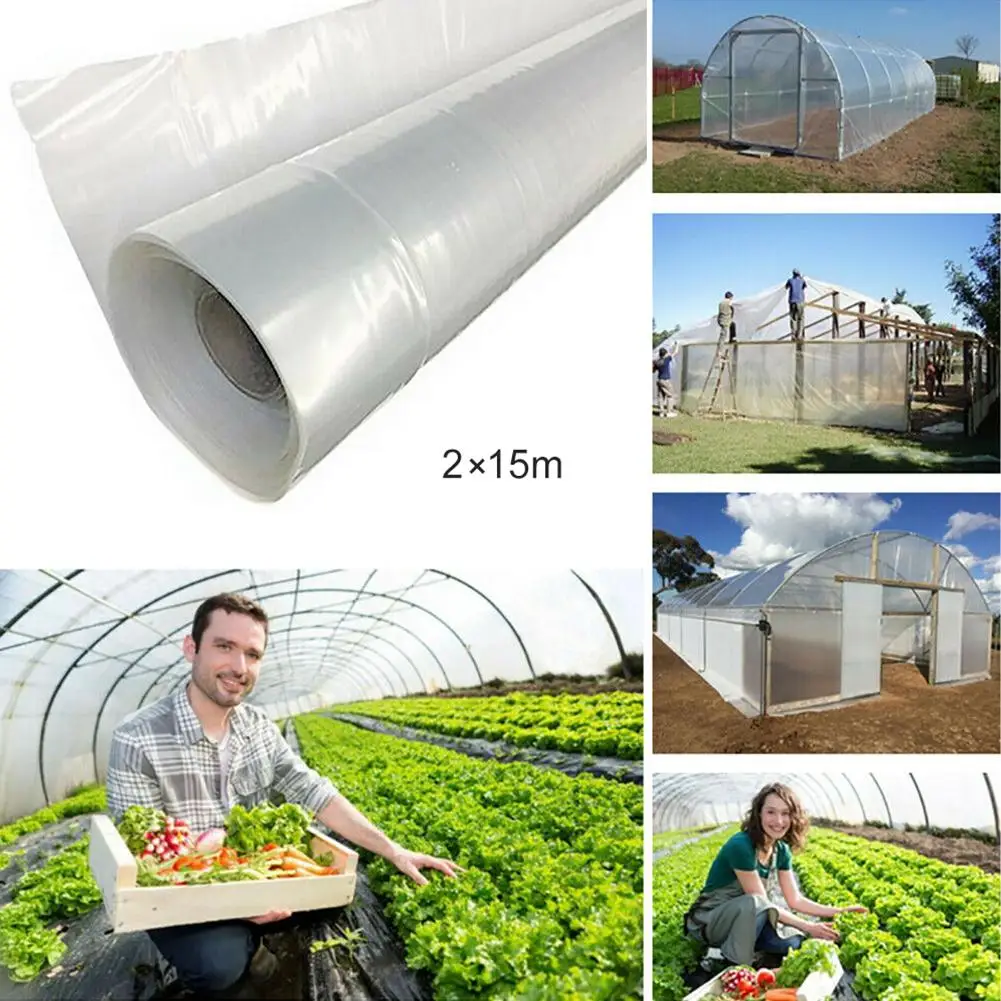 

15m Transparent Vegetable Greenhouse Agricultural Cultivation Plastic Cover Film