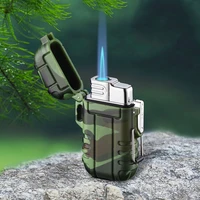 waterproof windproof gas lighter inflatable turbo lighters outdoor camping portable multifunctional ignition tool men gifts