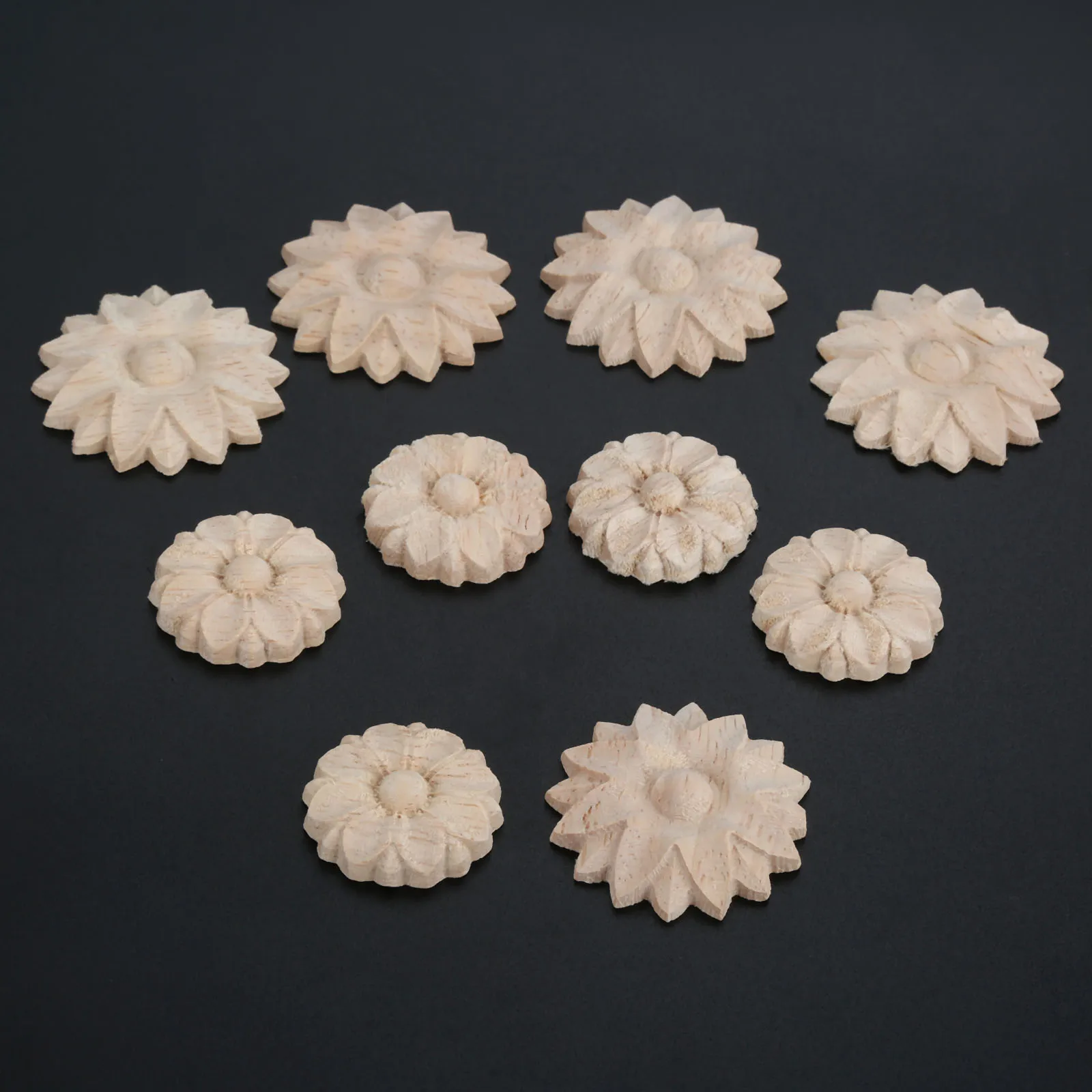 10 шт. 3 см/4 см Домашний Деревянный резной уголок аппликации рамка мебель