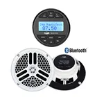 Водонепроницаемый морской стереоприемник Bluetooth, радио для лодки, Автомобильный MP3-плеер + 6,5 дюймовые Bluetooth-динамики для RV ATV мотоцикла
