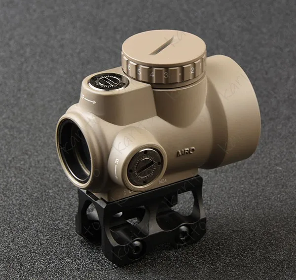 Тактический trijicon mro стиль 1x Red Dot Прицел 2 MOA с высоким и низким Пикатинни Крепление база M6594
