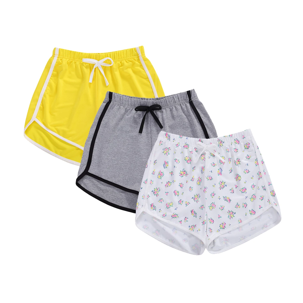 Детские штаны из 3 предметов для мальчиков и девочек эластичные короткие