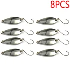 8 шт. набор спиннеров для спиннинга, ложка, жесткая искусственная приманка для рыболовных снастейприманки для ловли карпа