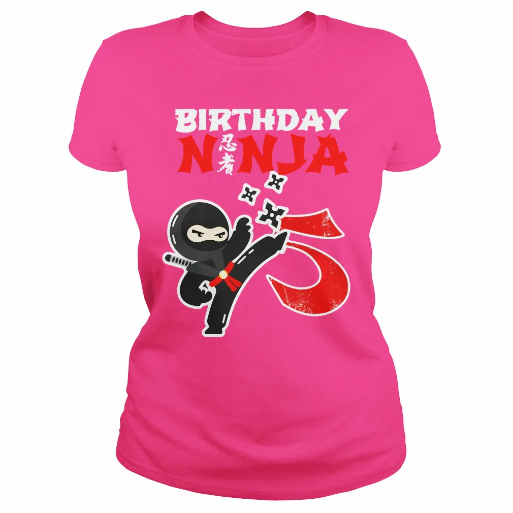 

Birthday Ninja 5th Birthday 5 Year Old Women's T-Shirt