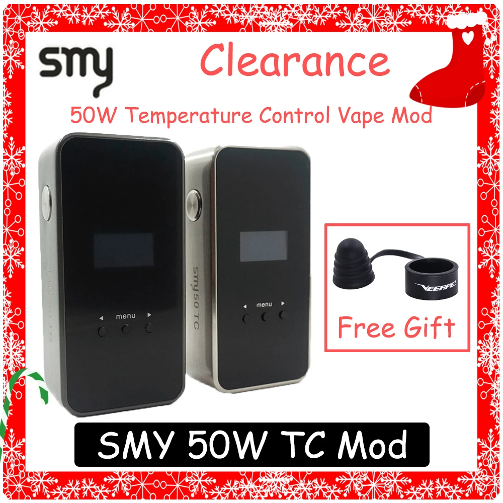 Распродажа, электронная сигарета, Vape мод, SMY 50 TC 50 W, мини бокс, подходит для 18650, батарея, контроль температуры, механический испаритель, мод