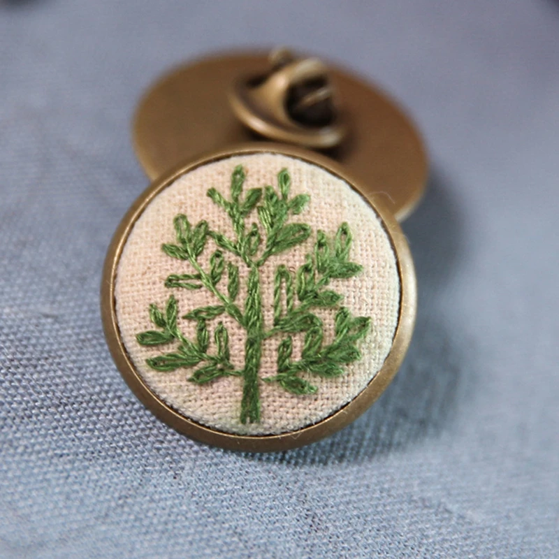 2 шт./лот DIY вышивка значок брошь для мужчин и женщин легкая в отделке лента