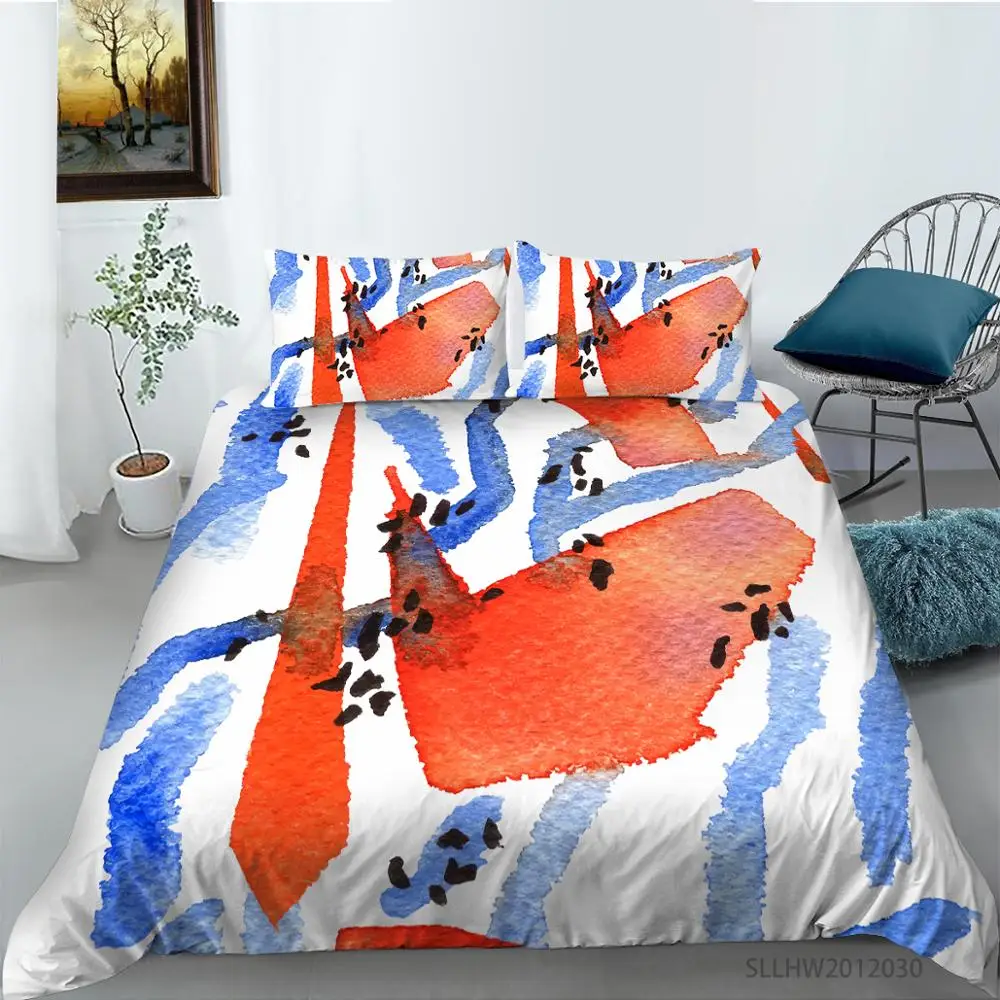 

Duvet Cover Set Bedding Set Geometric Printing Home Textile Bedclothes Soft Water Color Bedding Set 2/3pcs