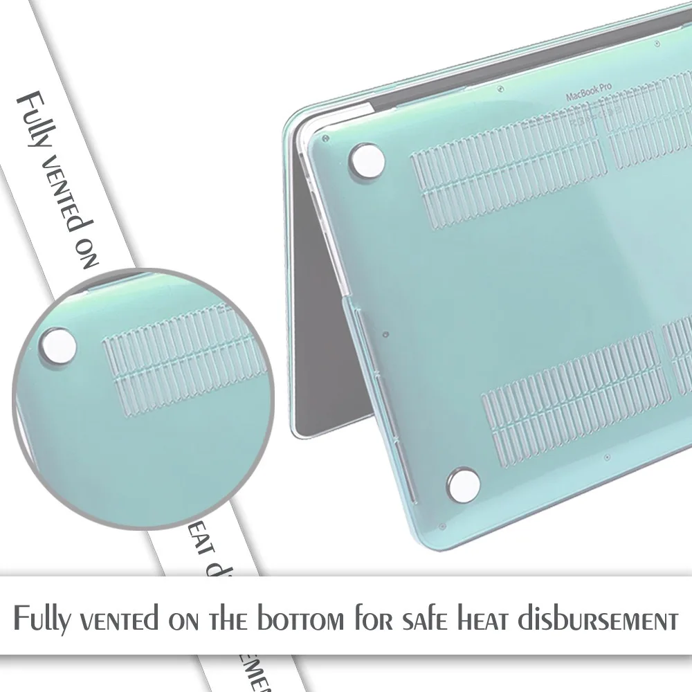 Прозрачный жесткий чехол для ноутбука Apple Macbook Air Pro Retina с/без сенсорной панели 11 12