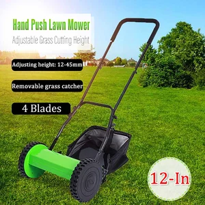 Ручная газонокосилка, Энергосберегающая компактная газонокосилка для дома и двора