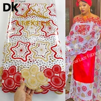 2 5 yards 2021 latest african lace high quality 100 swiss voile lace in switzerland for nigerian wedding or party dress sewing