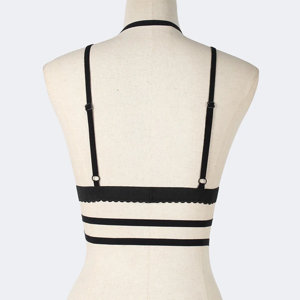 

Women erotic Bandage lace Bra Elastic Cage Bra Lace Lingerie Sexy Hot Erotic Openwork Bustier Lingerie Open Cup Push Up Bras #4