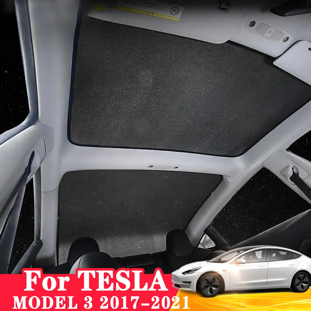 

For Tesla Model 3 Upgrade Sun Shades Glass Shade net model3 2021 Front Rear Sunroof Windshield Skylight Blind Shading Net