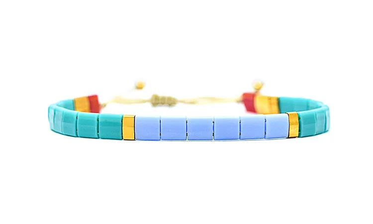 

WT-B526 New Miyuki Tila Beads Bracelets woman Summer Beach Jewel Pulseras Mujer Jewelry Colorful Insta Janpan Miyuki joyeria