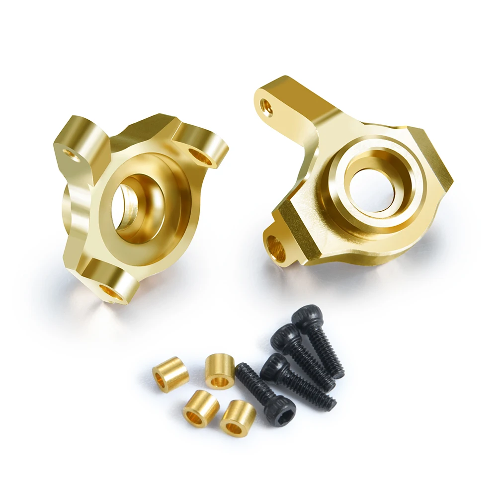 AXSPEED 2 шт. латунный передний противовес на костяшки руля для Axial SCX24 90081 Deadbolt 1/24 RC