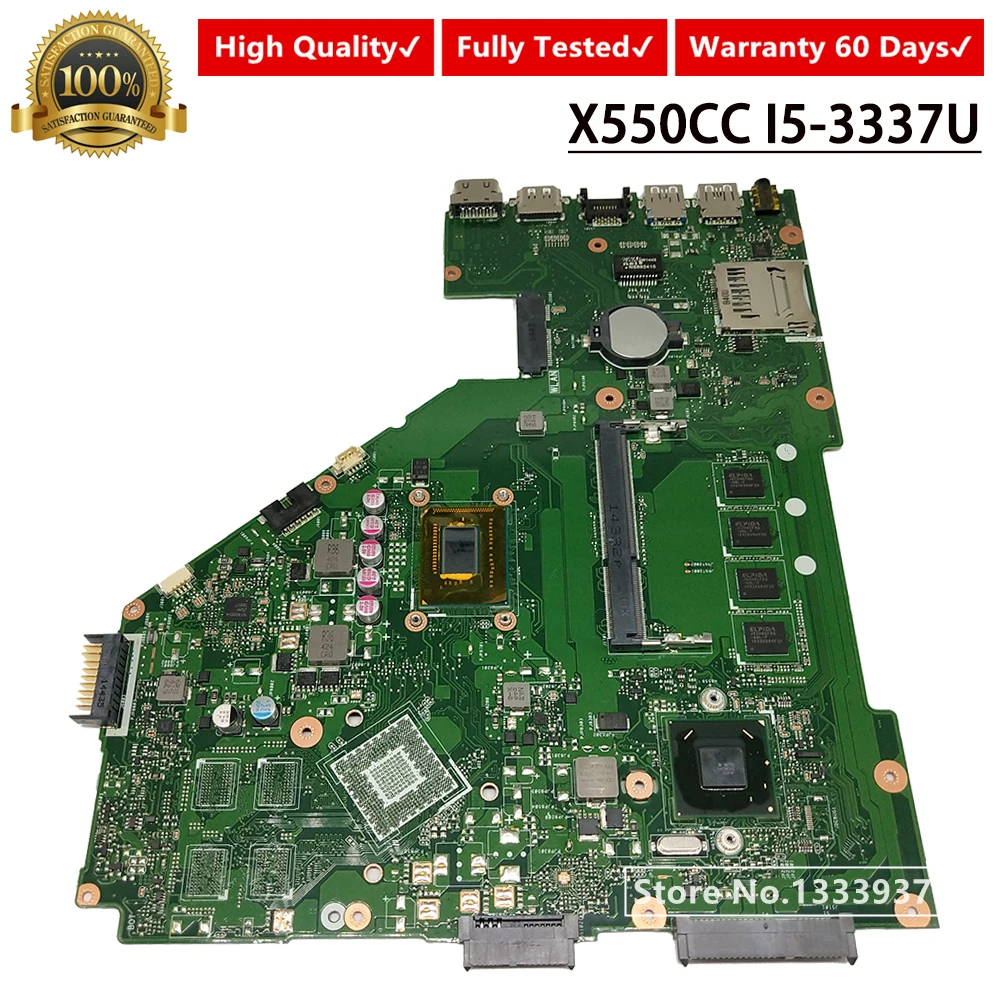 X550CC материнская плата rev: 2 0 I5 3337 SR0XL для ASUS R510CA X550C A550C X550CA ноутбука|Материнские