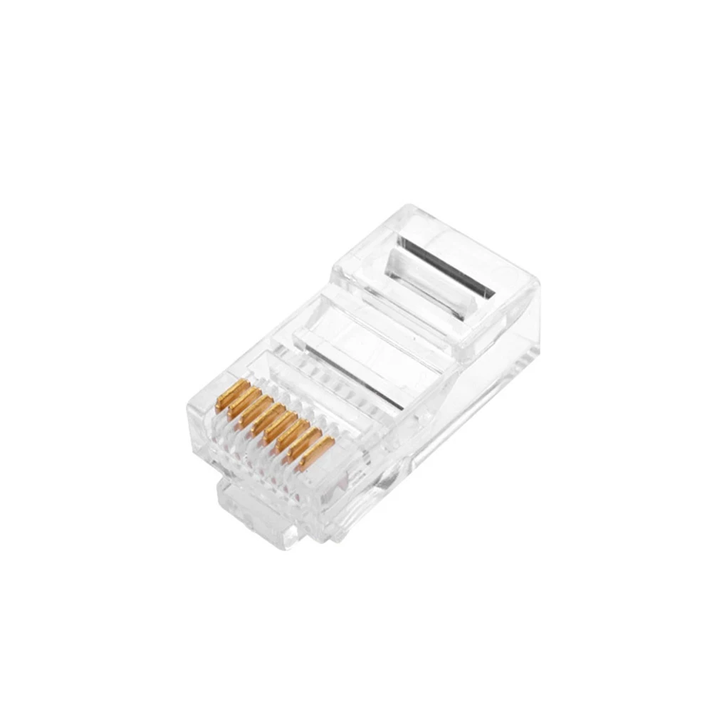 50 шт./лот сети Ethernet с украшением в виде кристаллов головок штепсельная вилка RJ45