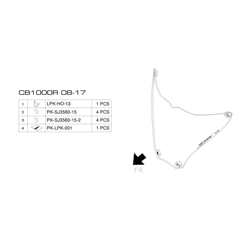 MTKRACING для HONDA CB1000R CB 1000R CB1000 R 2008-2017 мотоциклетная фара Защитная крышка экран