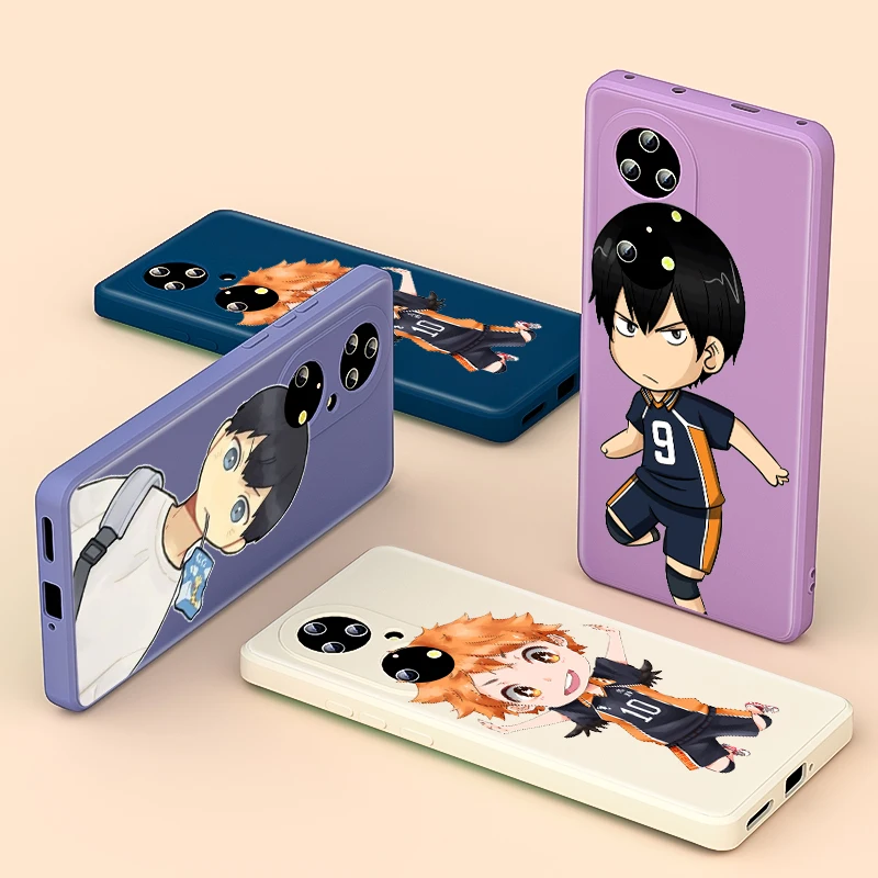 

Tobio and Shoyo Anime For Huawei P50 P40 P30 P20 P Smart Z Pro Plus Lite 5G 2019 2021 Cover Liquid Phone Case