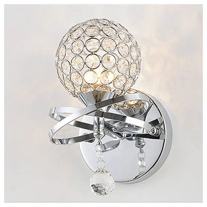 

Wall Sconce Crystal Wall light Simple and creative warm bedroom bedside wall lamp Crystal lights 1 Pcs