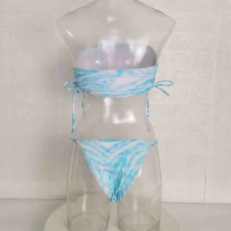 

Sexy Off Shoulder Thong Bikini 2021 Lace Up Swimwear Women High Waist Swimsuit Female Brazilian Bathing Suit Summer Beach Wear