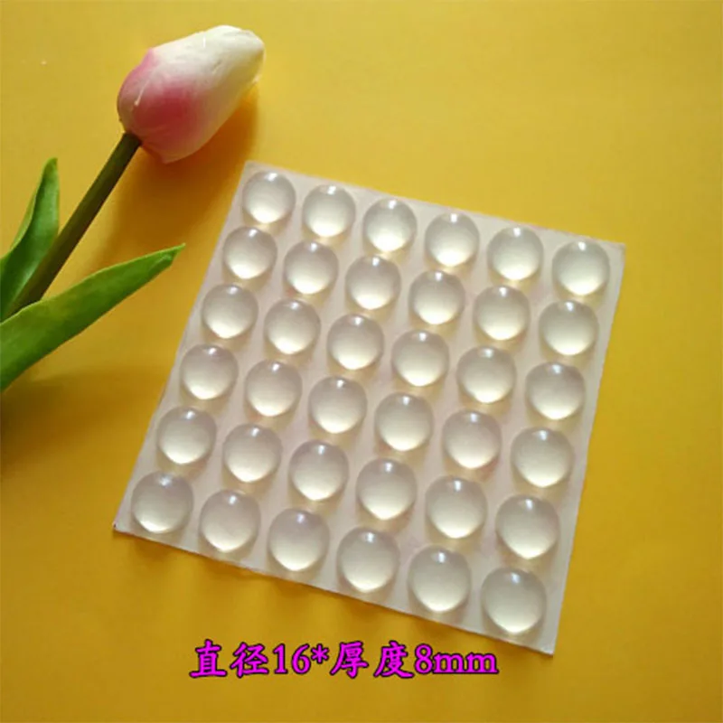 

16pcs 3M Transparent Self Adhesive Soft Anti Slip Bumpers 16mm*8mm Silicone Rubber Feet Pads Great Silica Gel Shock Absorber