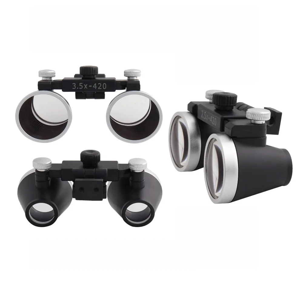 

Стоматологические лупы, лабораторная медицинская лупа, увеличительный бинокль без рамки 2,5x3,5x420 Bode