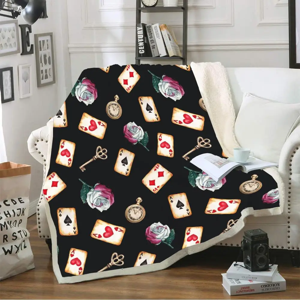 Акварельное волшебное одеяло для покера розовое карманное часов шерпа