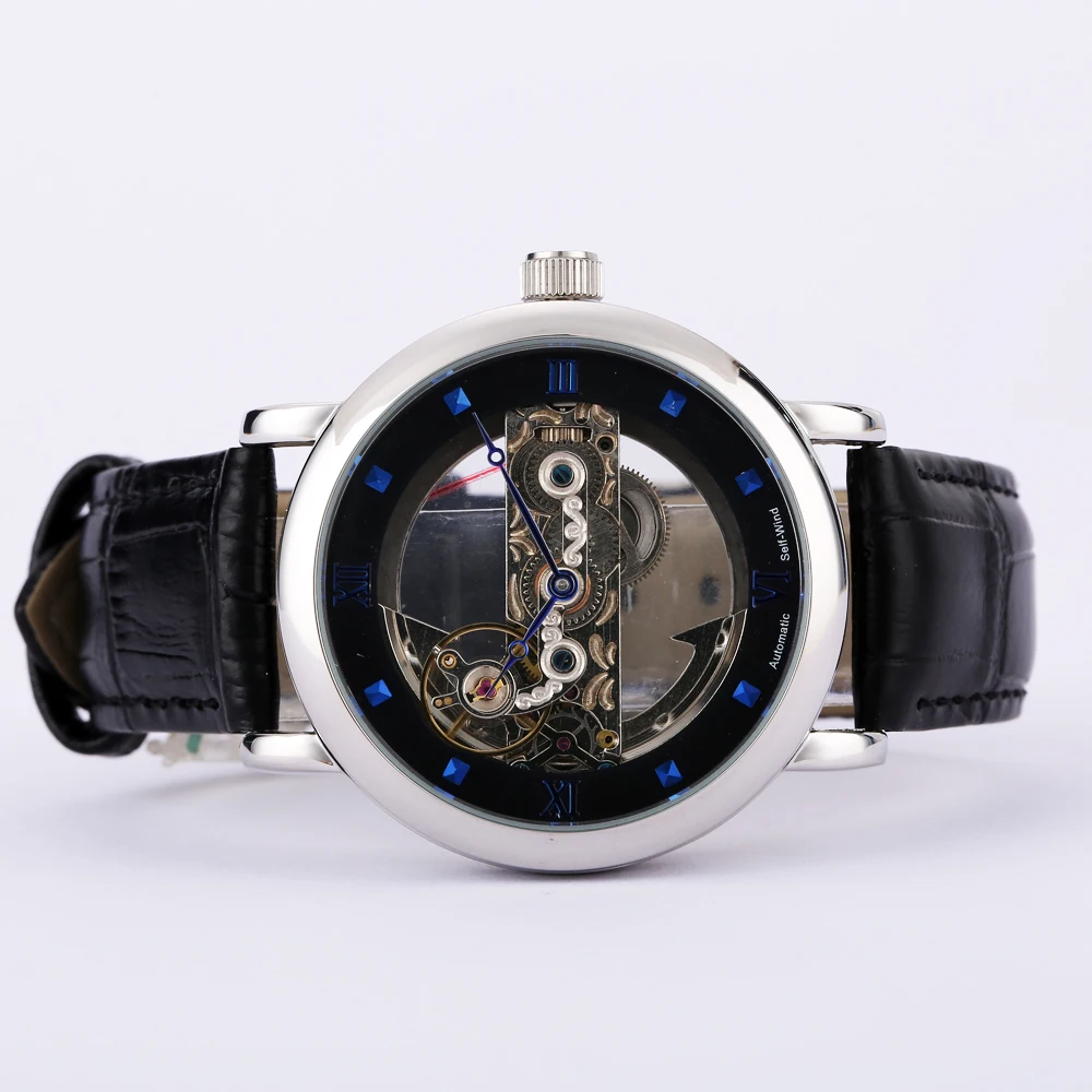 

Man's Watches Male Timepieces Skeleton Clock Self Wind Relogios Automaticos Mecanicos Montres Mécaniques часы мужские брендовые