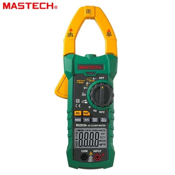 

MASTECH MS2015A Auto Range Digital AC 1000A Current Clamp Meter True RMS Multimeter Frequency Capacitance Tester NCV