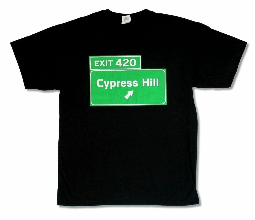Черная футболка Cypress Hill 420 новая официальная группа Crazy In The Brain | Мужская одежда