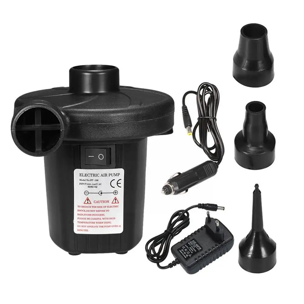 

Inflatable Pump Electric Air Mattress Camping Pump 110V~240V Car Air Compressor Pump Portable Quick Filling Air Pump For Ho W0M4