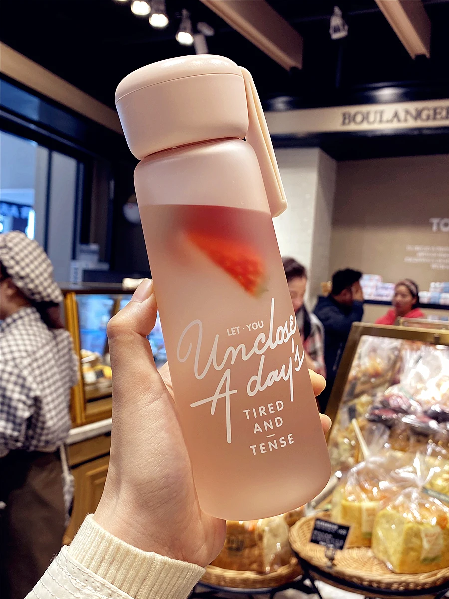 Прозрачная термобутылка для воды инфузор милый спортивный инфузер Детские