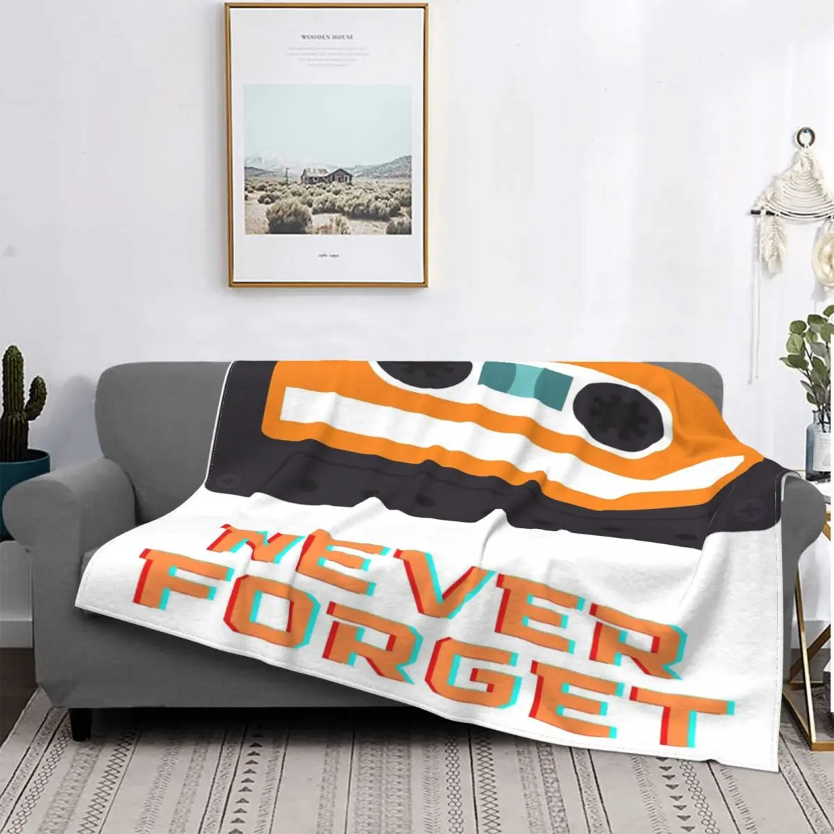 

Never Forget-Manta Retro Vintage para cama, colcha a cuadros, térmica