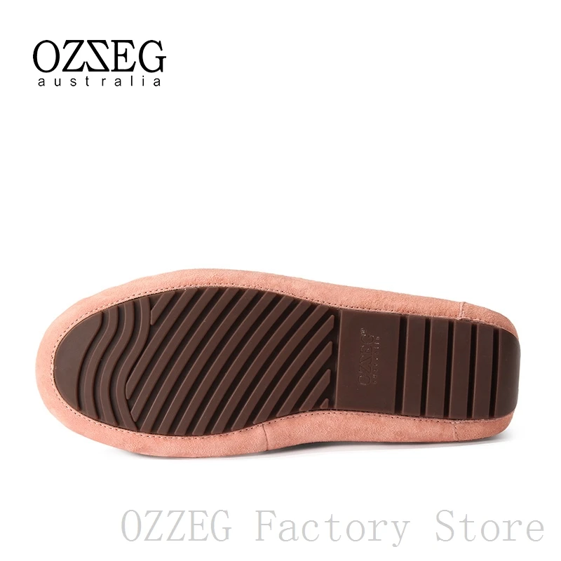 Роскошные брендовые дизайнерские женские туфли OZZEG зимние из натуральной кожи на