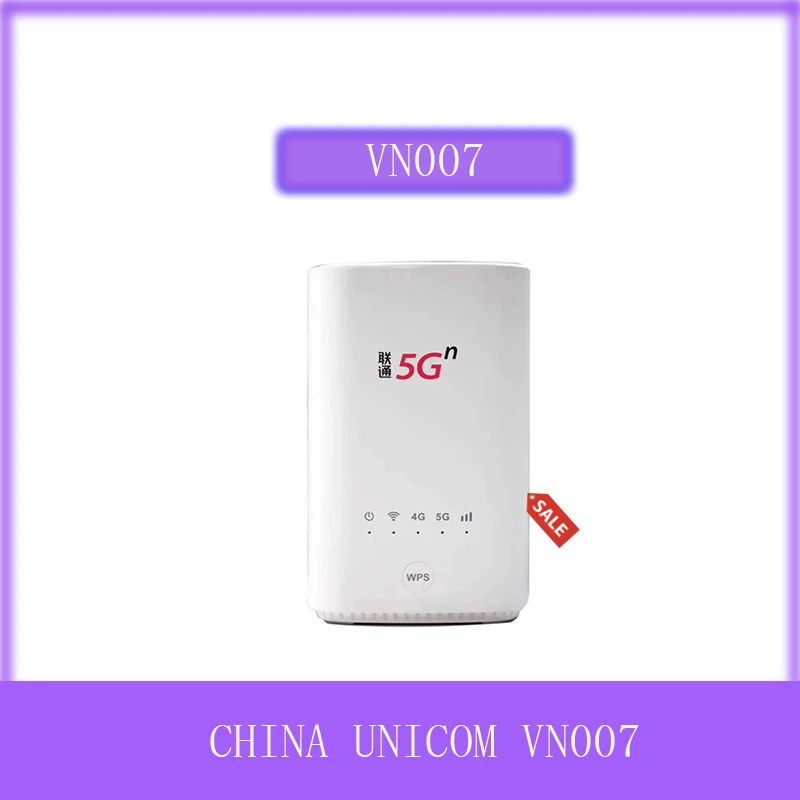Оригинальный China Unicom 5G CPE VN007 2 3 Гбит/с Беспроводной НСА/SA NR n1/n3/n8/n20/n21/n77/n78/n79 4