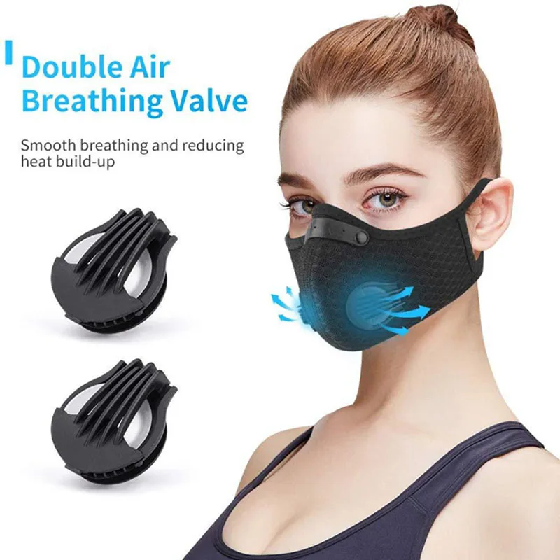 S Men Women Protective Mask Breathing Valve Replaceable Filt