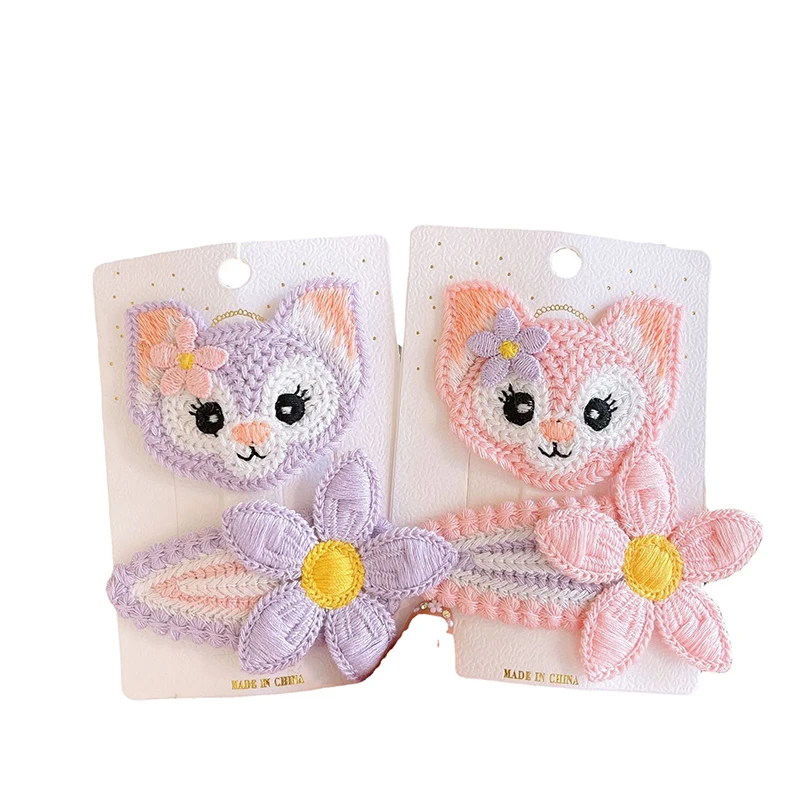 

2 PCS New Cartoon Cat Girls Hairpins Cute Children Hair Accessories Princess Headwear Baby Hair Clips Claws