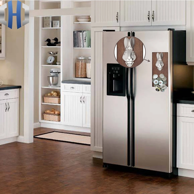 Настенное крепление штопор для бутылок кролик цинковый сплав пивная отвертка