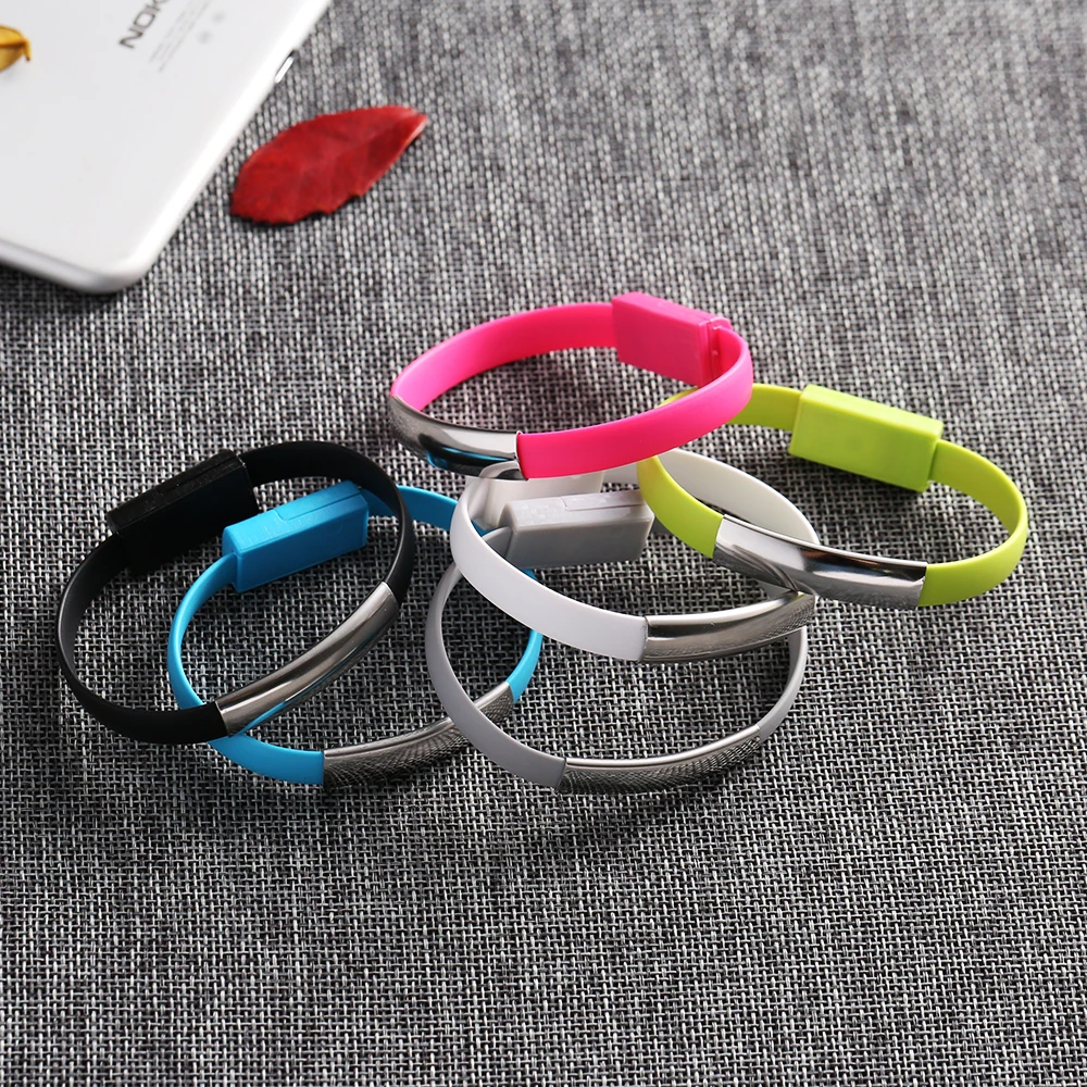 KISSCASE портативный мини микро-usb браслет зарядное устройство кабель для зарядки