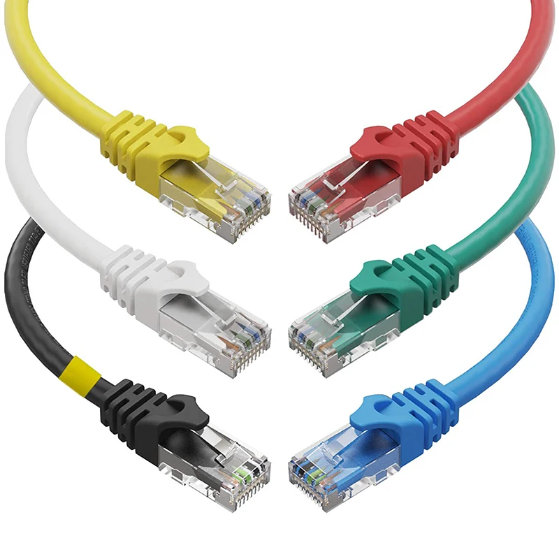 

Cat6 Ethernet Cable, 10 Feet (6 Pack) LAN, Utp Cat 6, RJ45, Network Cord, Patch, Internet Cable - 10 Ft