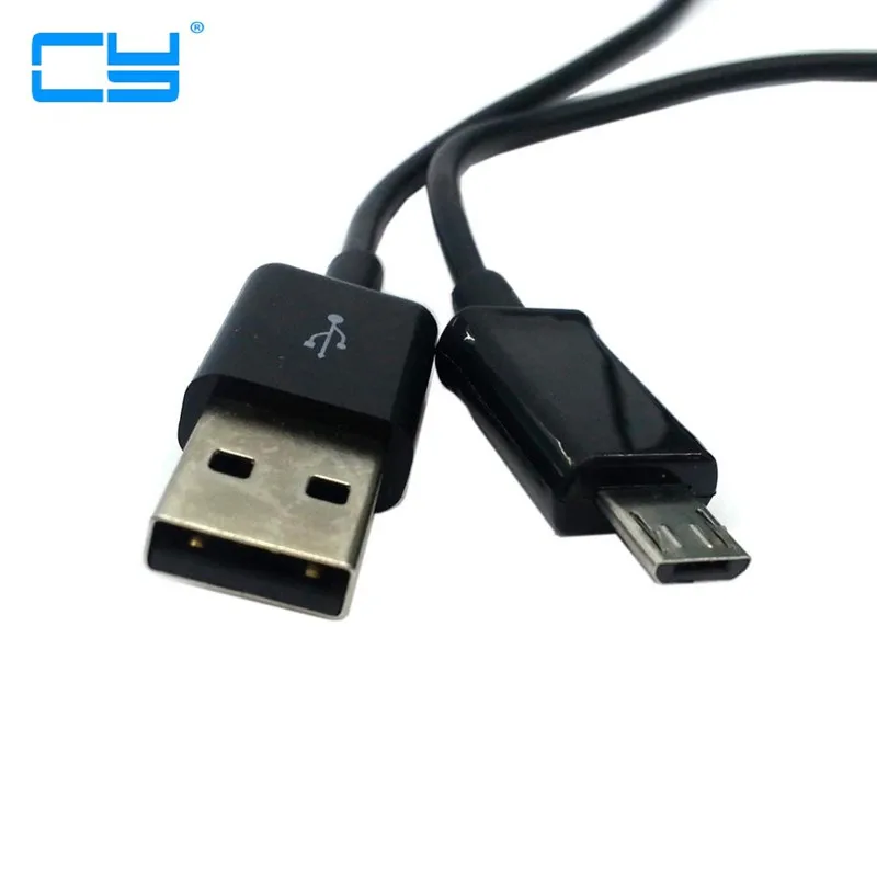 Длинный 8 мм Разъем Белый/Черный Micro USB кабель для передачи данных Samsung Huawei HTC