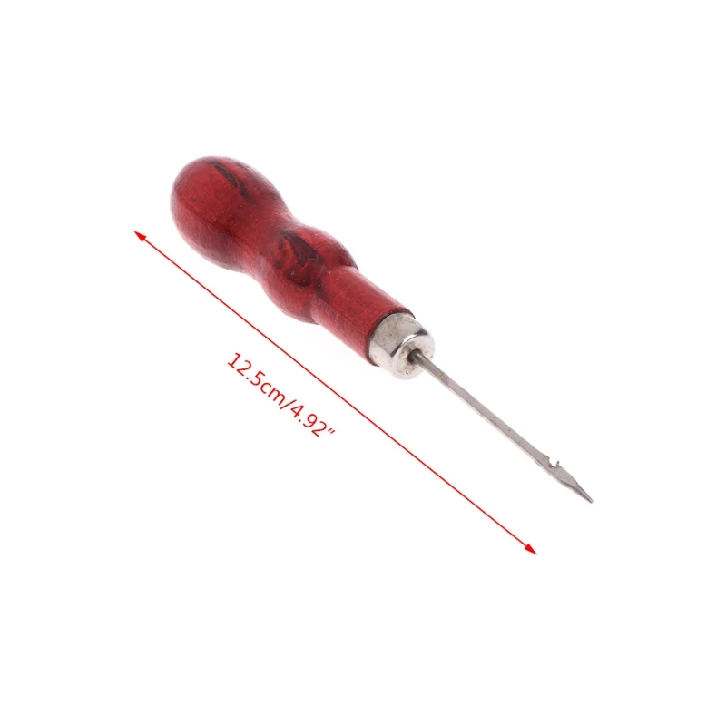 

Jewelry Awl Repair Tools Stainless Steel Wood Handle Bead Punches Sewing Pliers