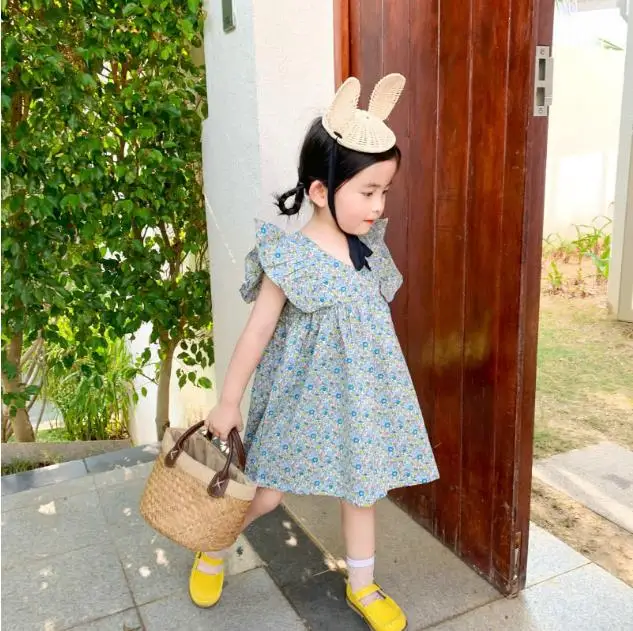 

2021 New Summer Girl's Skirt Floral Princess Dress