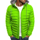 D2225Yvlvol зимняя куртка для мужчин, новая модная Мужская парка с капюшоном, мужские однотонные толстые куртки и пальто, Мужская Зимняя парка
