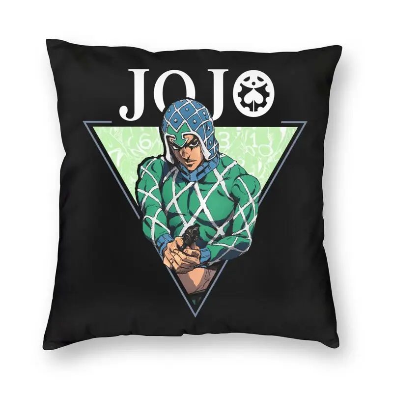 

Jojo Bizarre Adventure Anime Lovers Cushion Cover Guido Mista Floor Pillow Case For Living Room Pillowcase Home Decoration