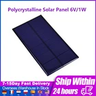 Солнечная панель 1Вт, 6В, поликристаллическая, миниатюрная, для зарядки телефона, портативная