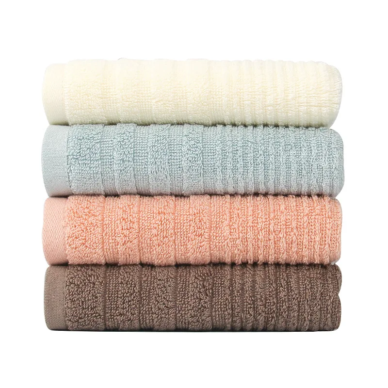 

Solid Color Pure Cotton Adult Washing Face Bath Household Men's and Women's PA Soft Absorbent Fade-Resistant Lint-Free Towels