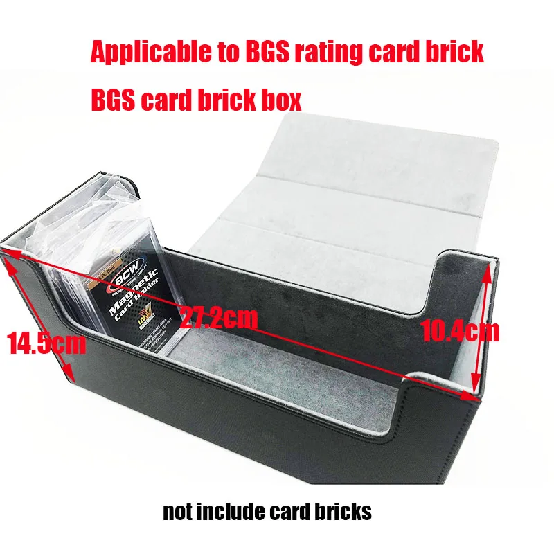 BGS Rating Card Brick Storage Box PSA Card Brick Card Case Deck Box For MTG/TCG/ PTCG/PKM Trading Cards Can Hold 30+ Card Bricks