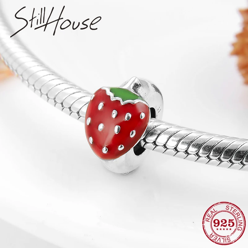 Женские бусины-разделители для браслета красные из серебра 2019 пробы подходят